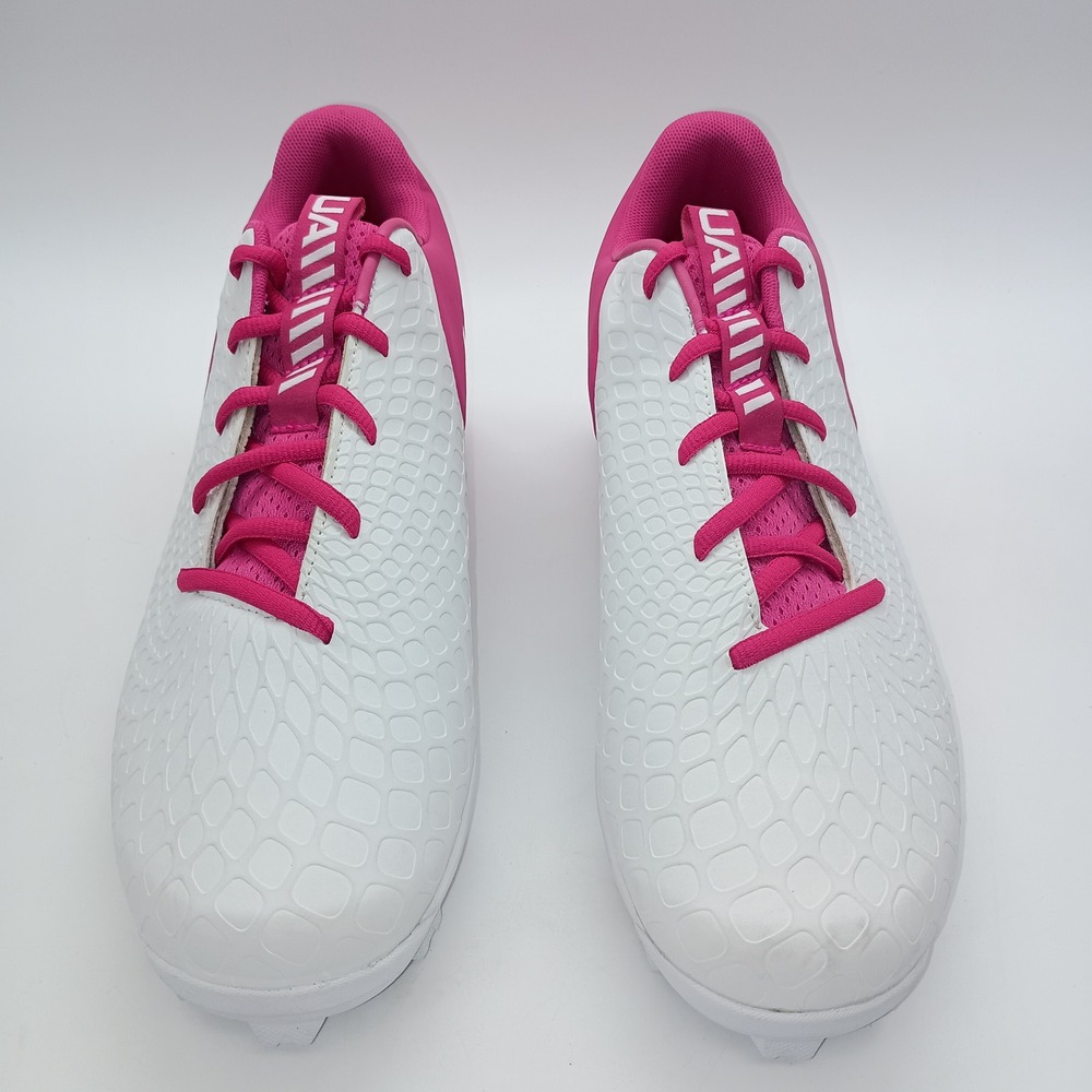 Under Armour Glyde 2 RM Softball Cleats White Pink 3026605-101 Womens 11 - Picture 2 of 7